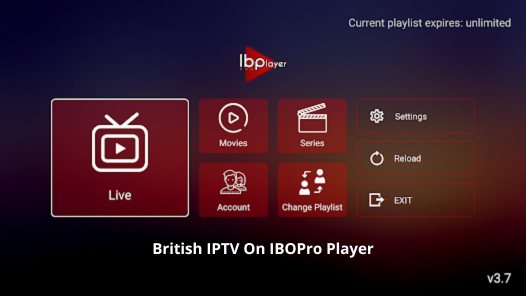 British IPTV On IBOPro Player